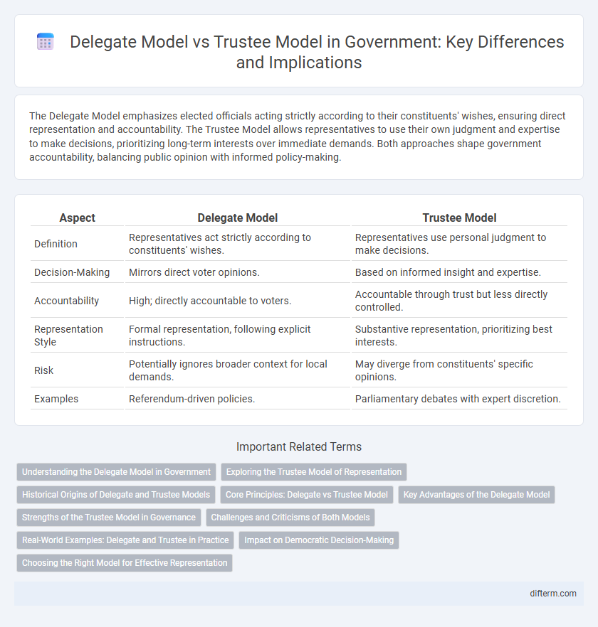 Delegate Model vs Trustee Model in Government: Key Differences and Implications