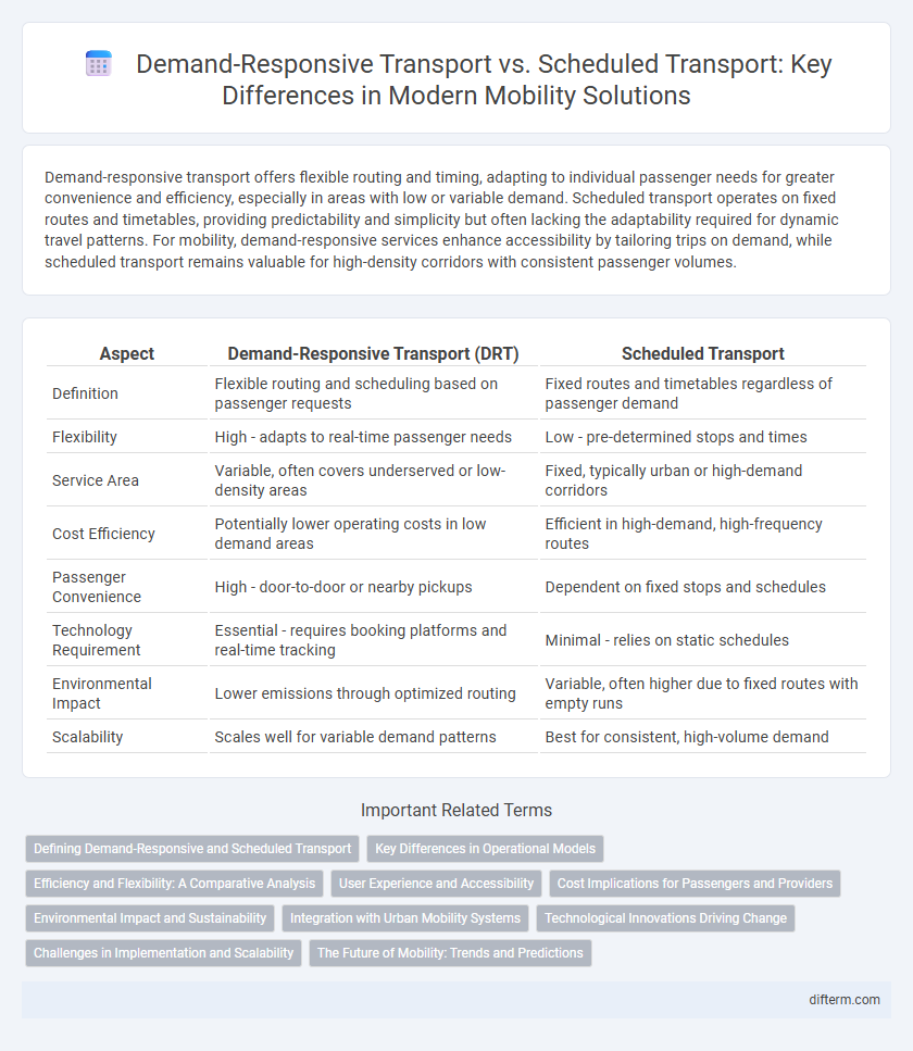 Demand-Responsive Transport vs. Scheduled Transport: Key Differences in Modern Mobility Solutions