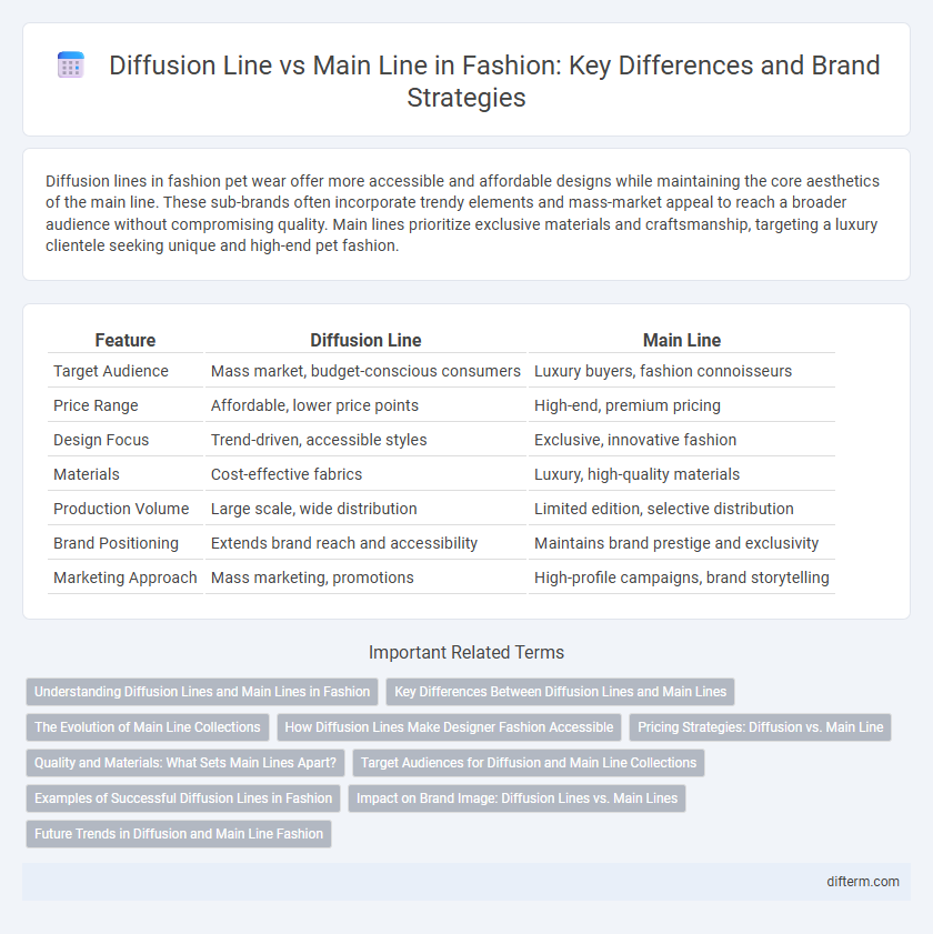 Diffusion Line vs Main Line in Fashion: Key Differences and Brand Strategies