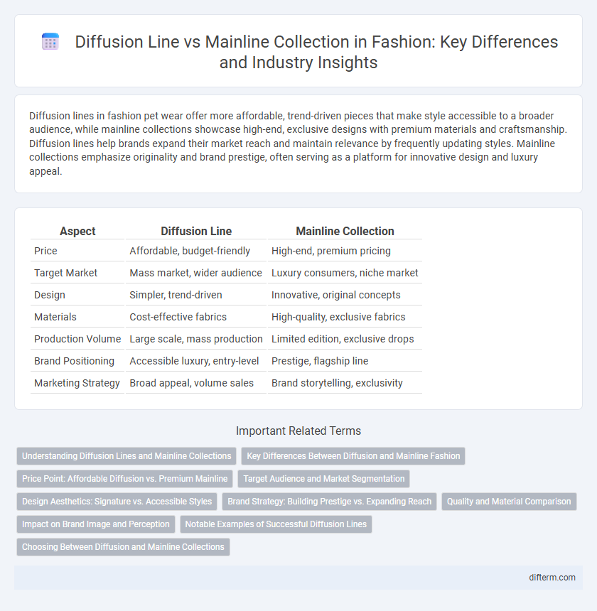 Diffusion Line vs Mainline Collection in Fashion: Key Differences and Industry Insights
