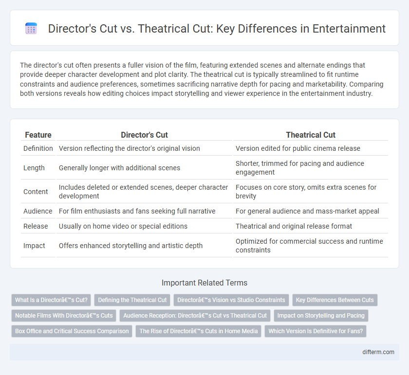 Director's Cut vs. Theatrical Cut: Key Differences in Entertainment