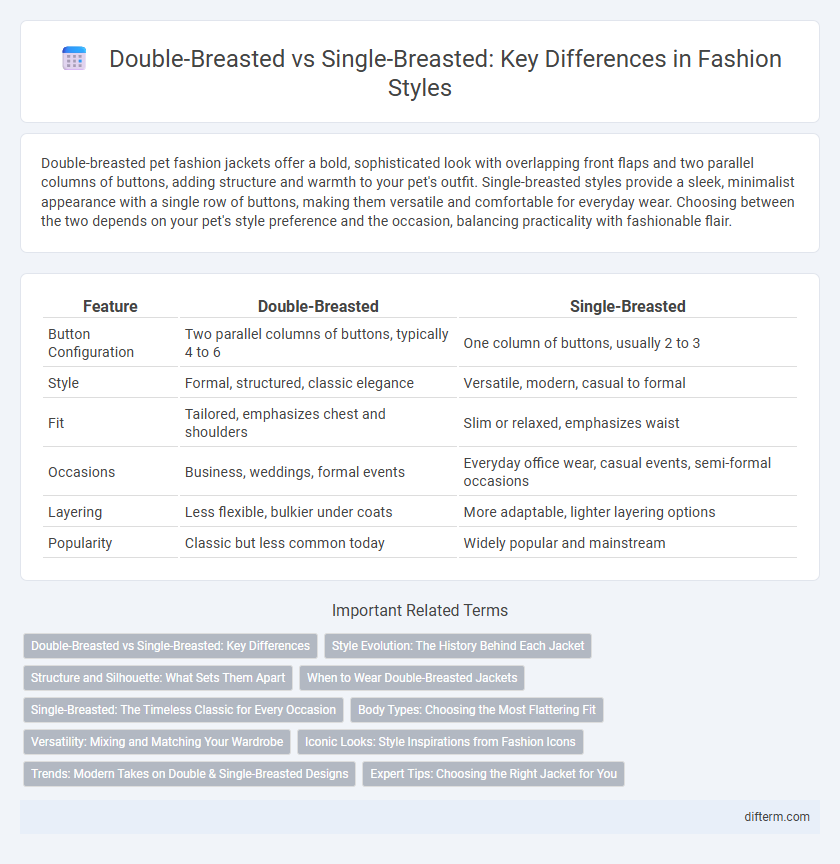 Double-Breasted vs Single-Breasted: Key Differences in Fashion Styles