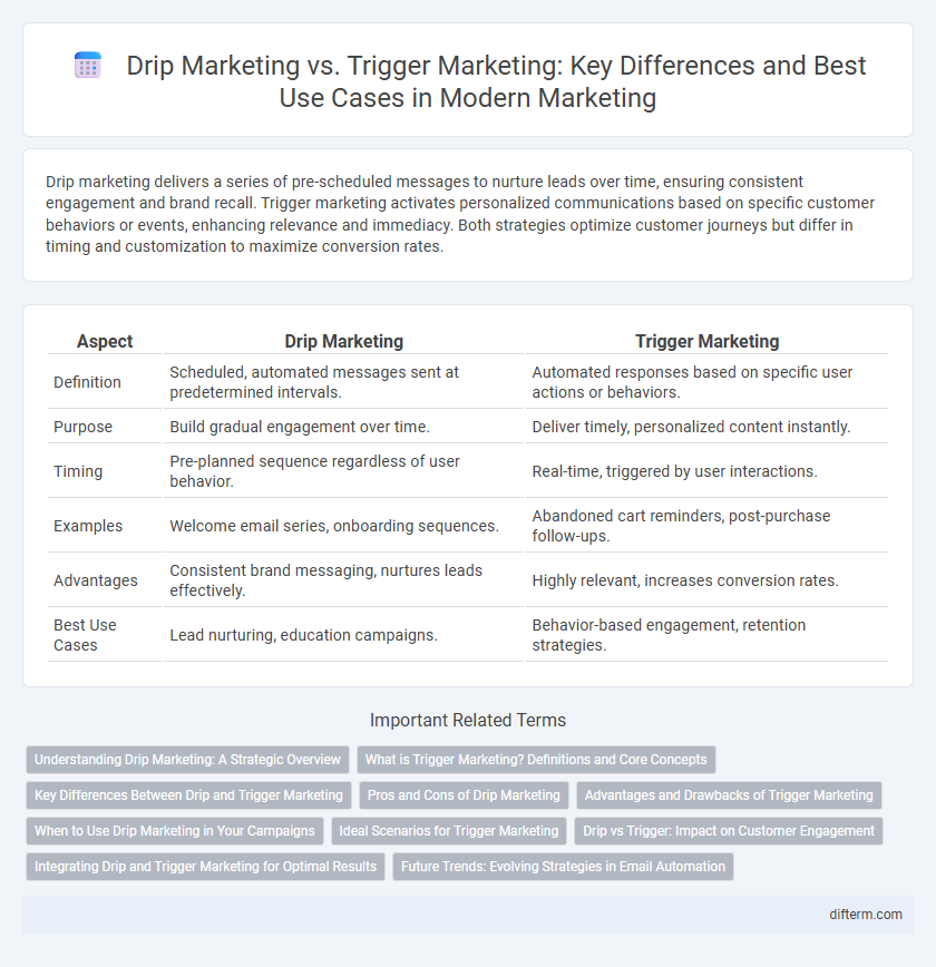 Drip Marketing vs. Trigger Marketing: Key Differences and Best Use Cases in Modern Marketing