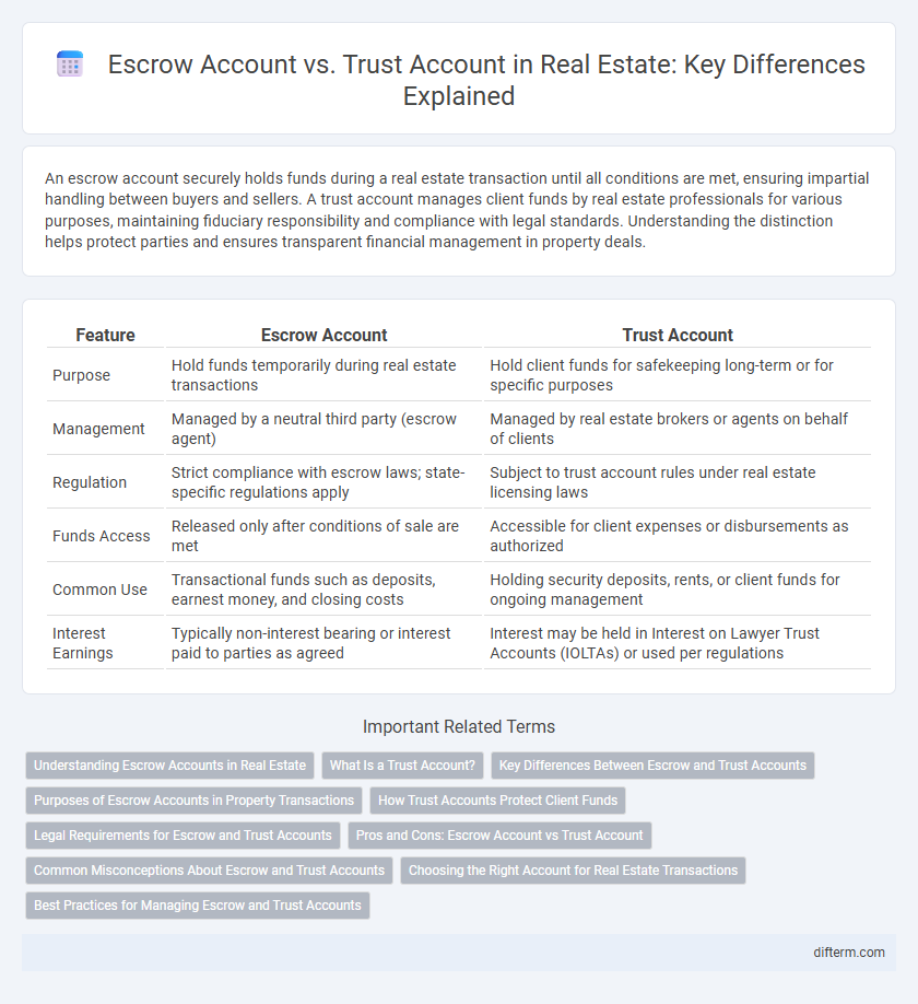Escrow Account vs. Trust Account in Real Estate: Key Differences Explained