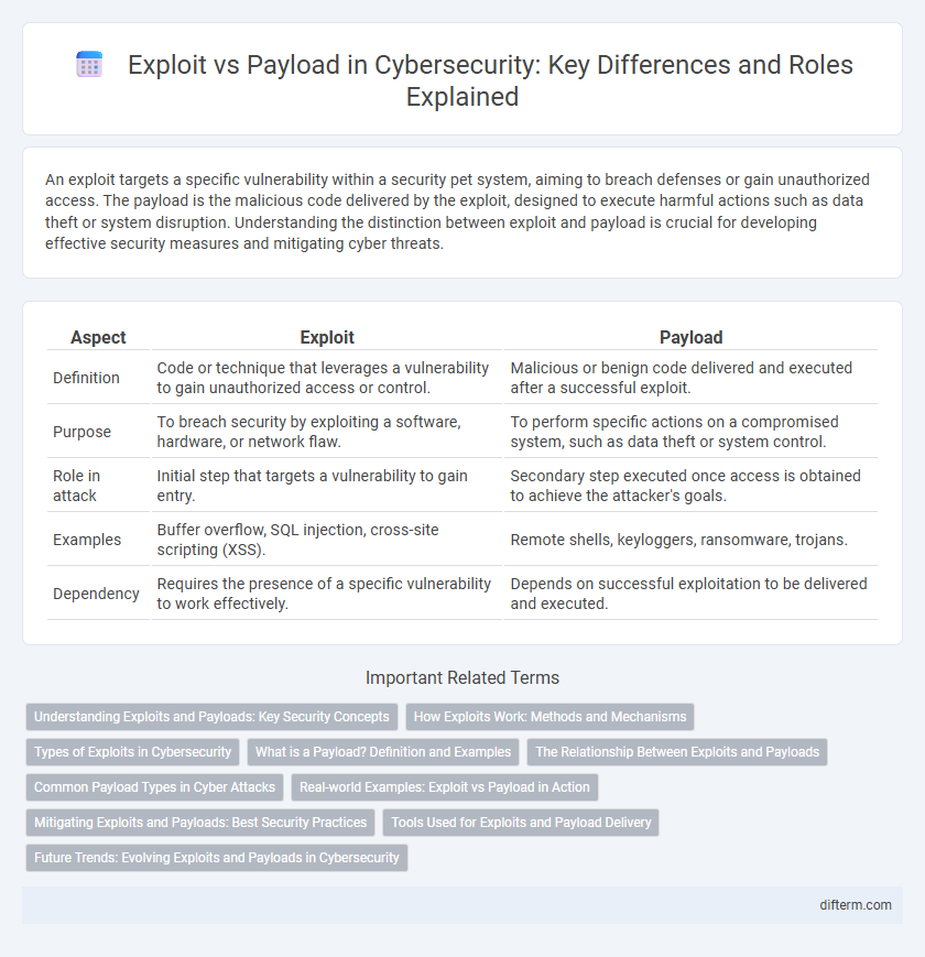 Exploit vs Payload in Cybersecurity: Key Differences and Roles Explained