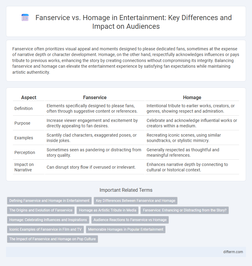 Fanservice vs. Homage in Entertainment: Key Differences and Impact on Audiences
