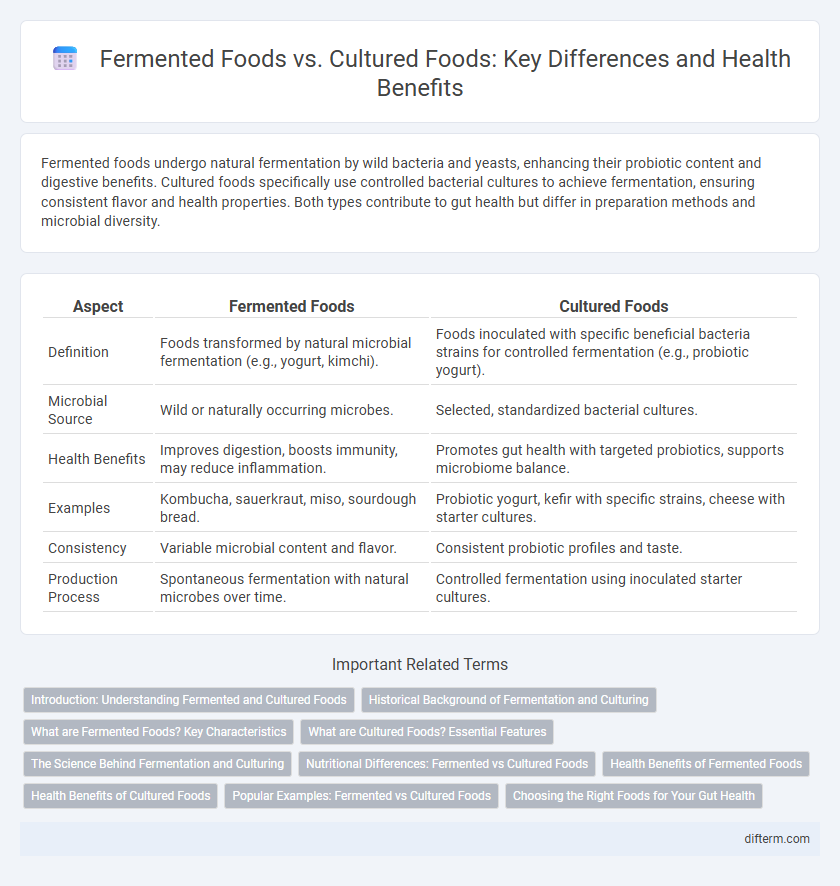Fermented Foods vs. Cultured Foods: Key Differences and Health Benefits