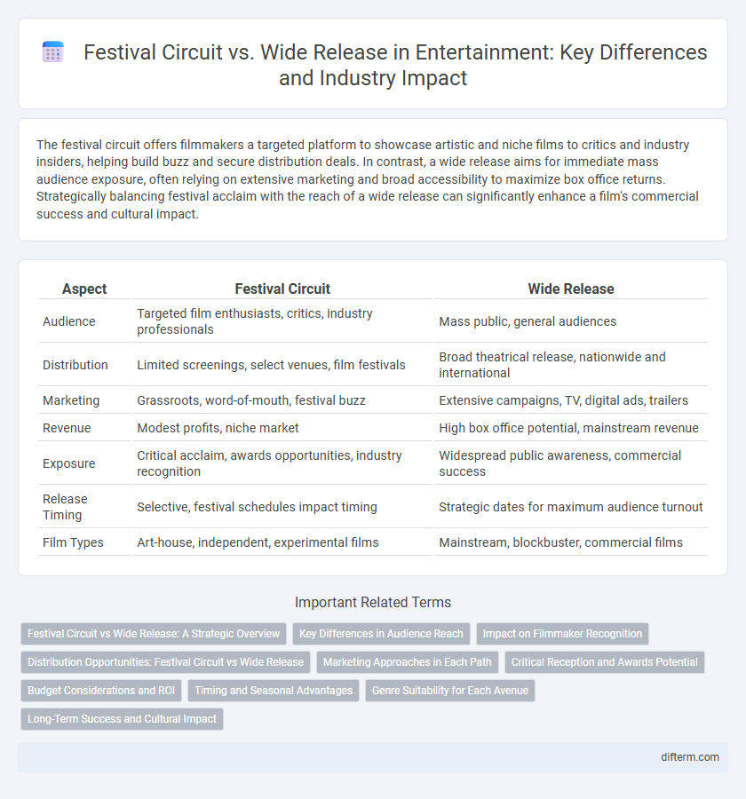 Festival Circuit vs. Wide Release in Entertainment: Key Differences and Industry Impact