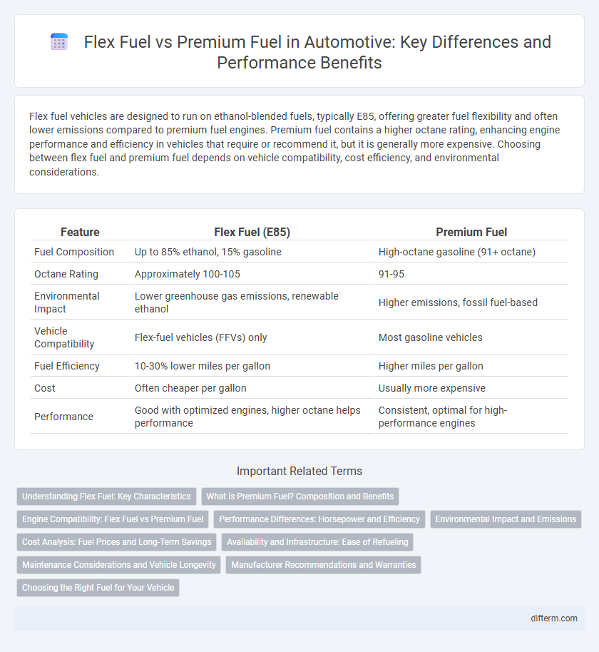 Flex Fuel vs Premium Fuel in Automotive: Key Differences and Performance Benefits