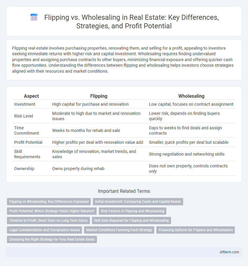Flipping vs. Wholesaling in Real Estate: Key Differences, Strategies, and Profit Potential