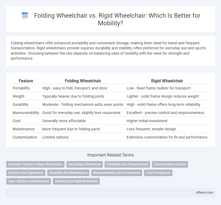 Folding Wheelchair vs. Rigid Wheelchair: Which Is Better for Mobility?