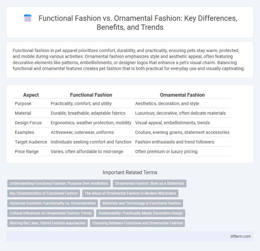 Functional Fashion vs. Ornamental Fashion: Key Differences, Benefits, and Trends