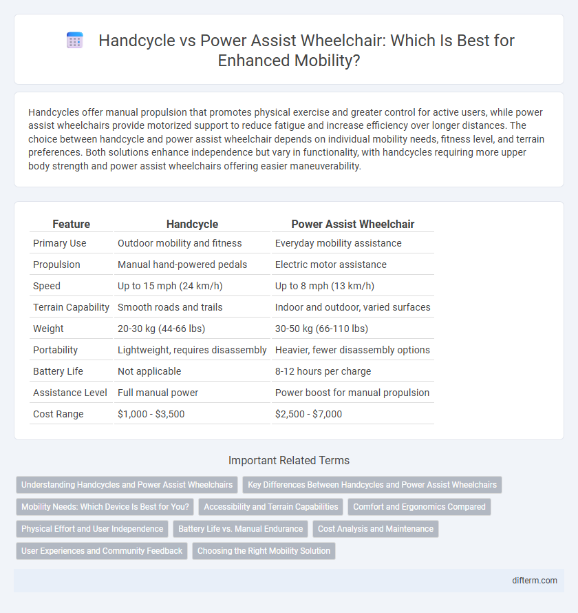 Handcycle vs Power Assist Wheelchair: Which Is Best for Enhanced Mobility?