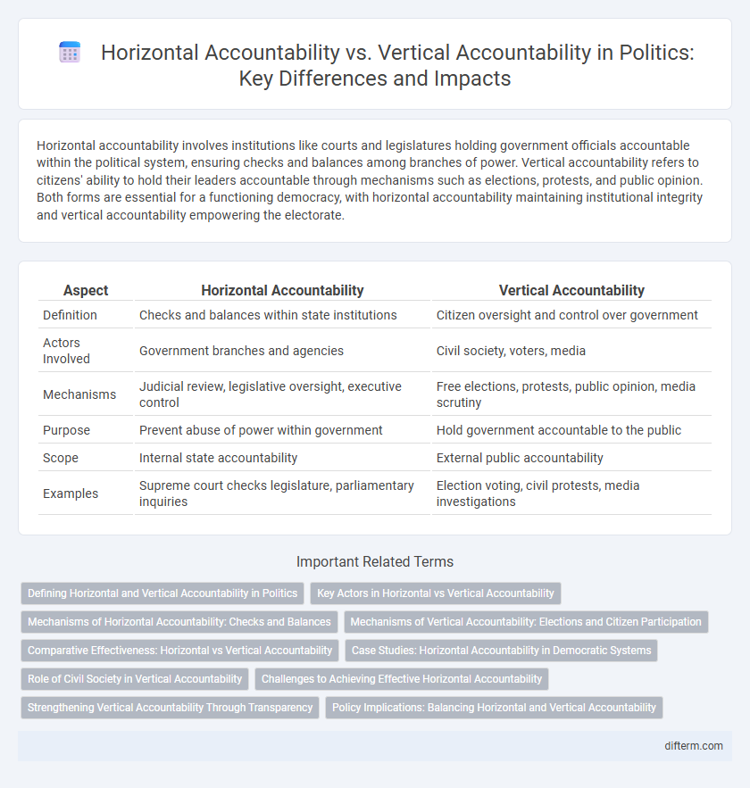 Horizontal Accountability vs. Vertical Accountability in Politics: Key Differences and Impacts