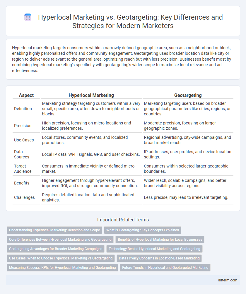 Hyperlocal Marketing vs. Geotargeting: Key Differences and Strategies for Modern Marketers