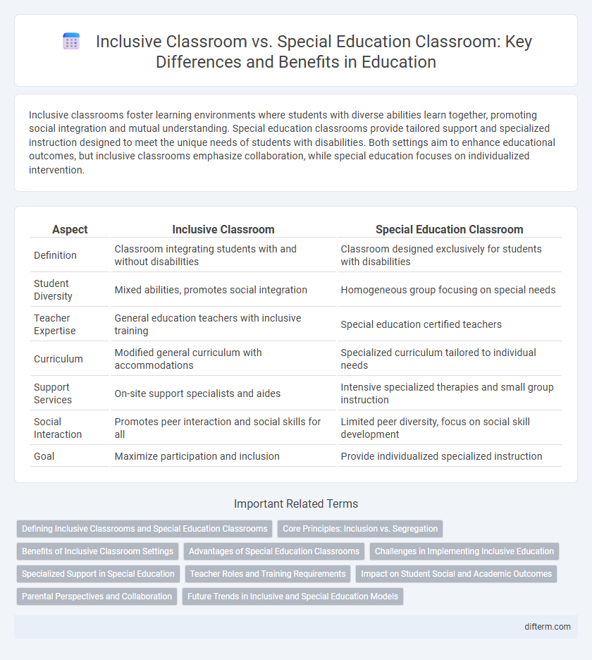 Inclusive Classroom vs. Special Education Classroom: Key Differences and Benefits in Education