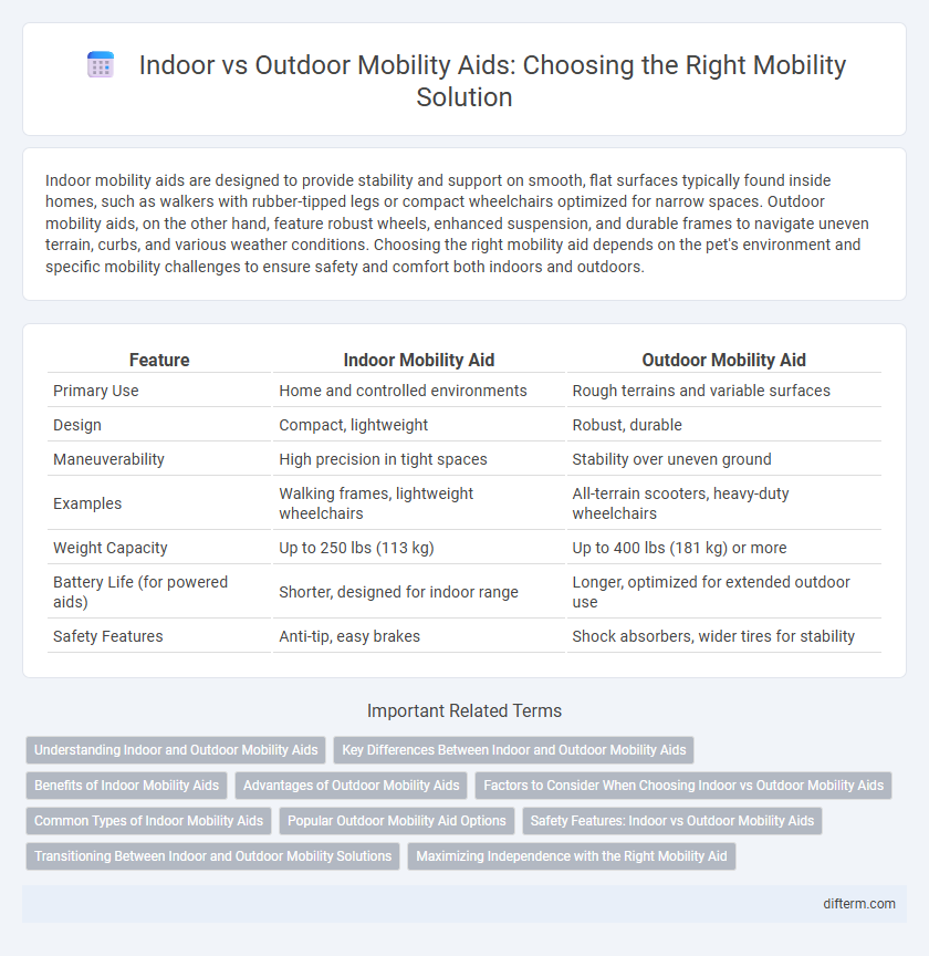 Indoor vs Outdoor Mobility Aids: Choosing the Right Mobility Solution
