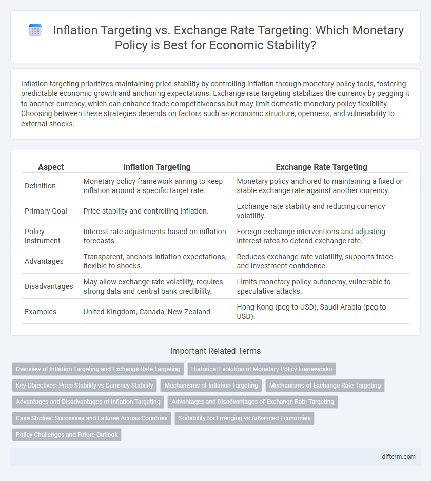 Inflation Targeting vs. Exchange Rate Targeting: Which Monetary Policy is Best for Economic Stability?