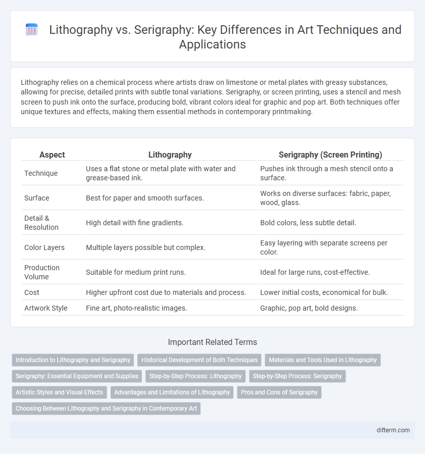 Lithography vs. Serigraphy: Key Differences in Art Techniques and Applications