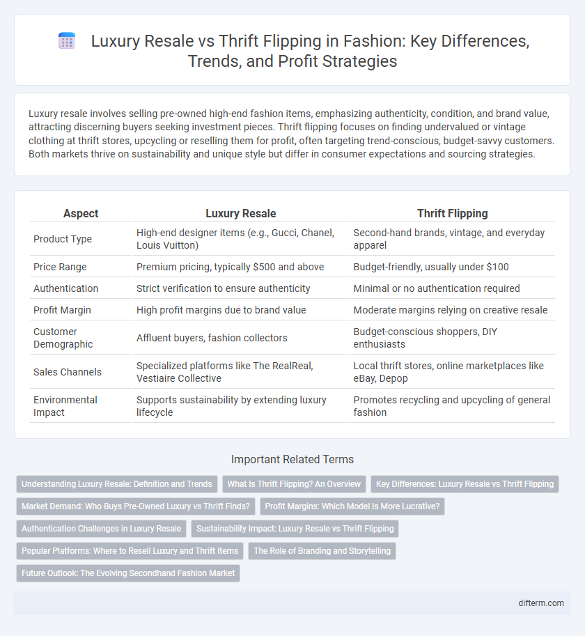Luxury Resale vs Thrift Flipping in Fashion: Key Differences, Trends, and Profit Strategies