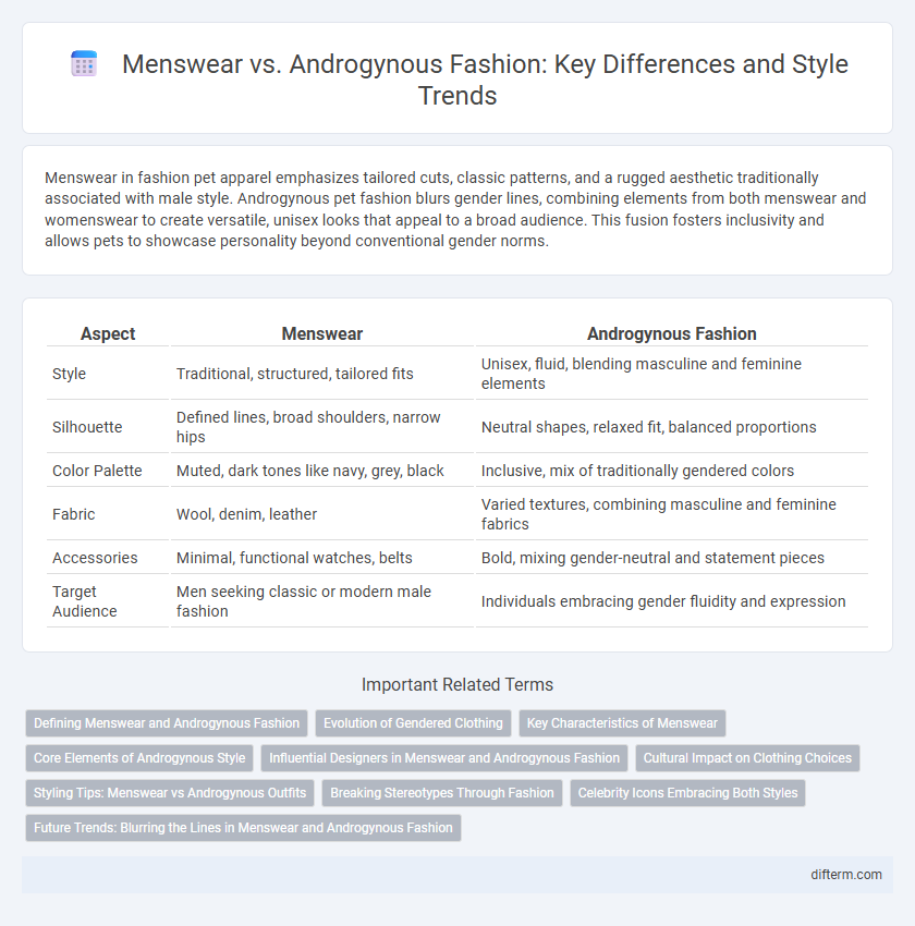 Menswear vs. Androgynous Fashion: Key Differences and Style Trends