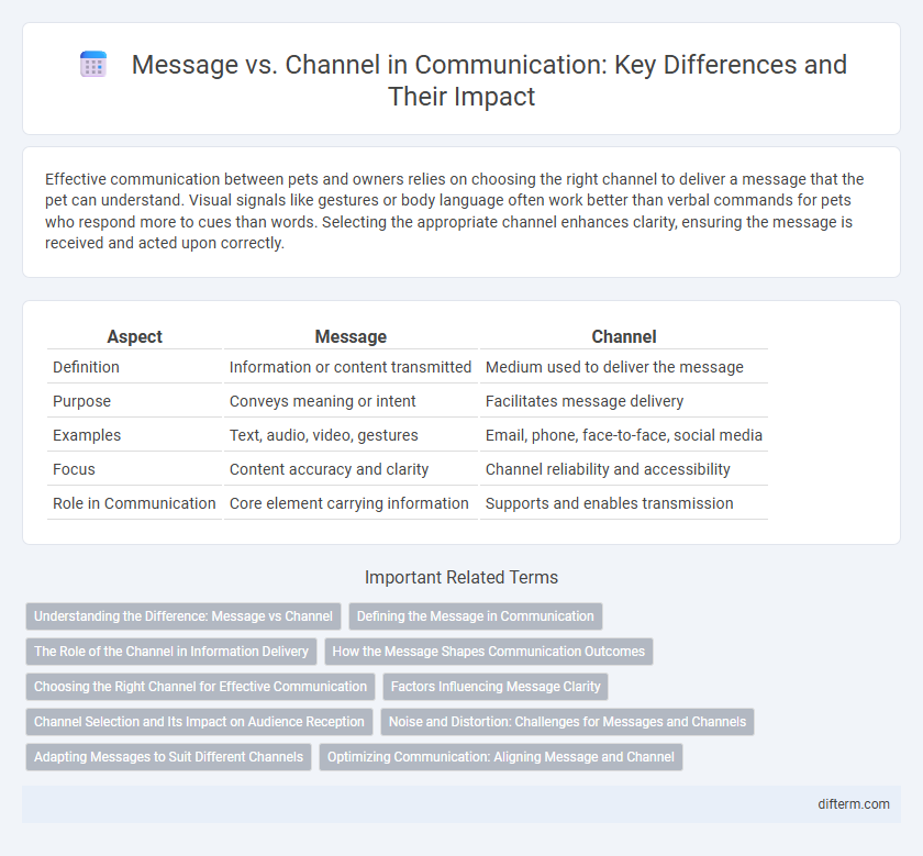 Message vs. Channel in Communication: Key Differences and Their Impact