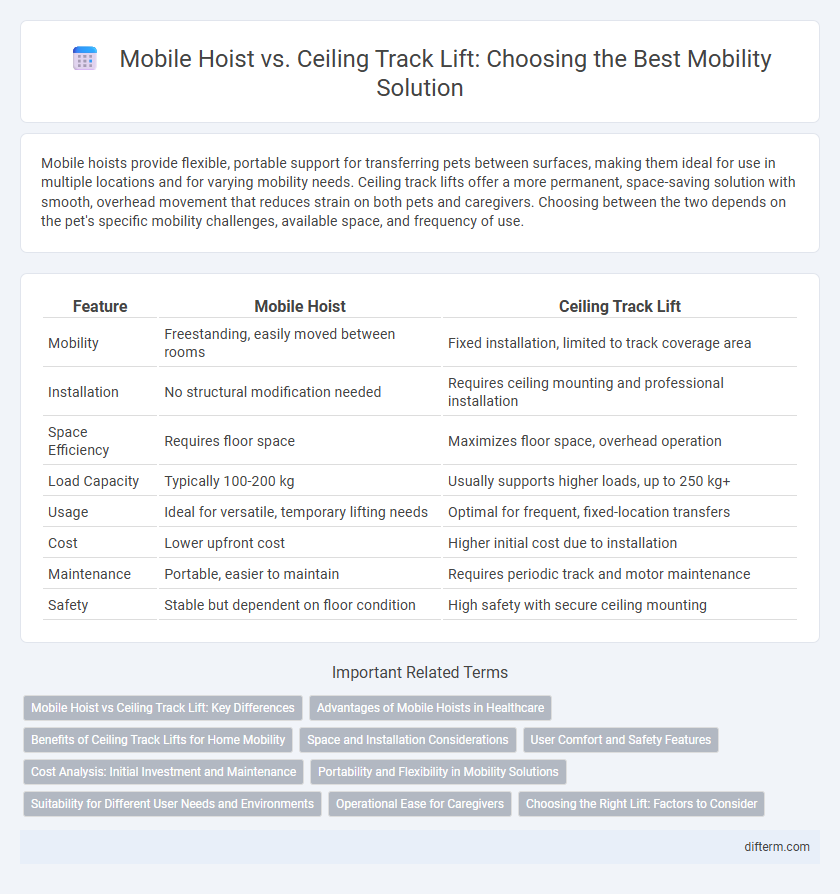 Mobile Hoist vs. Ceiling Track Lift: Choosing the Best Mobility Solution