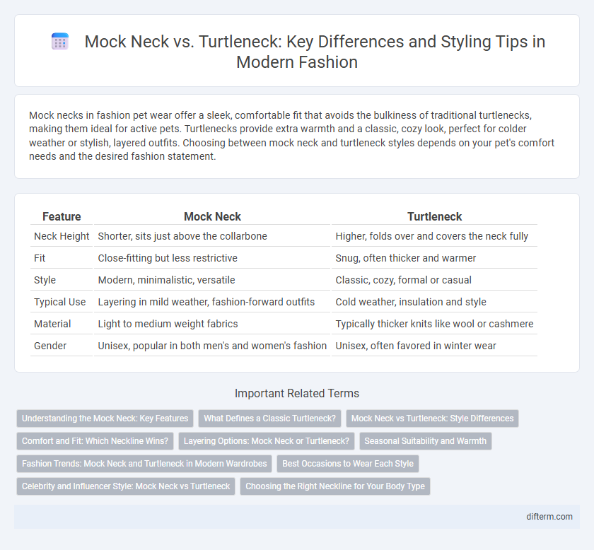 Mock Neck vs. Turtleneck: Key Differences and Styling Tips in Modern Fashion