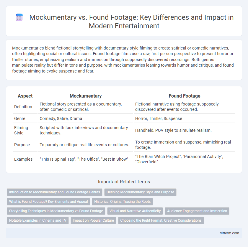 Mockumentary vs. Found Footage: Key Differences and Impact in Modern Entertainment