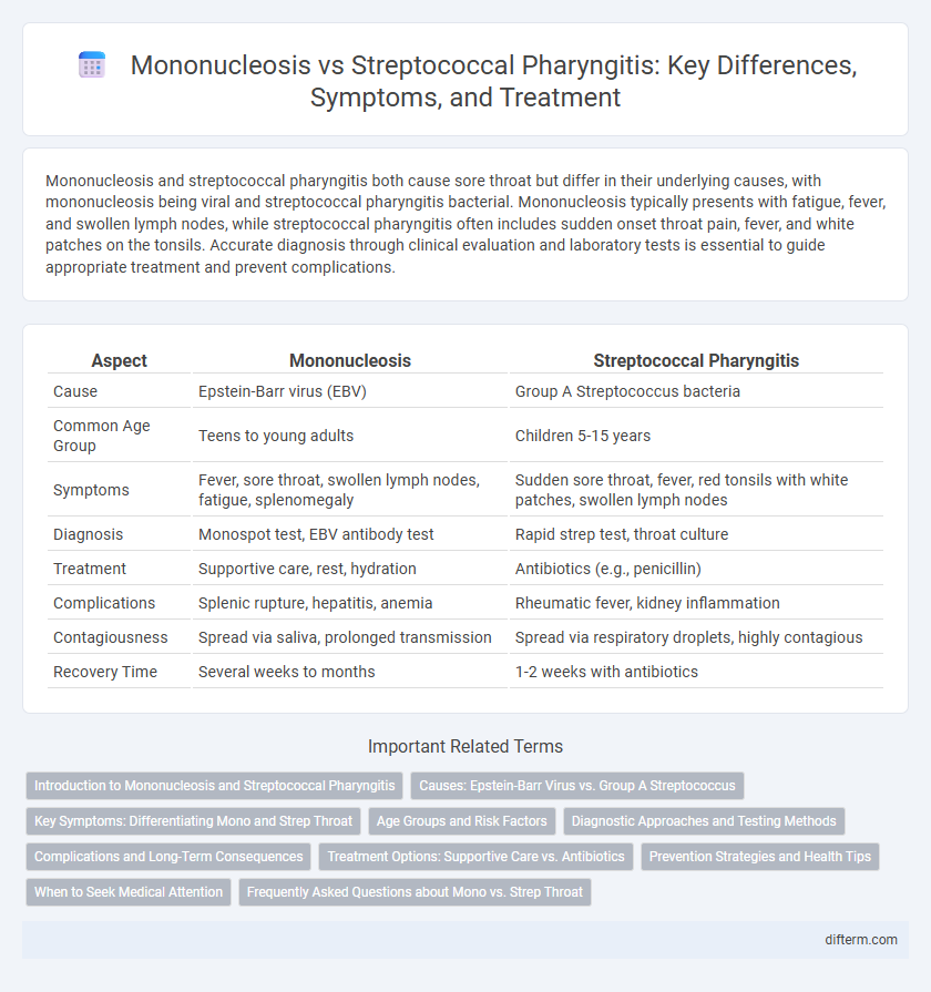 Mononucleosis vs Streptococcal Pharyngitis: Key Differences, Symptoms, and Treatment