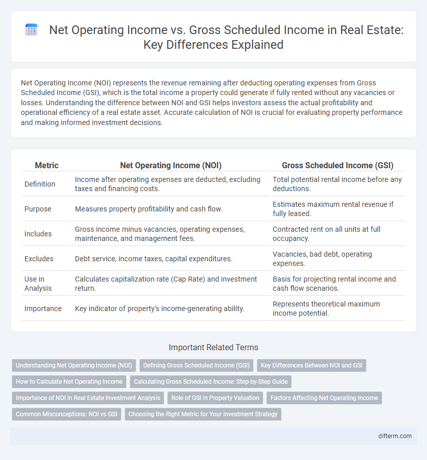 Net Operating Income vs. Gross Scheduled Income in Real Estate: Key Differences Explained