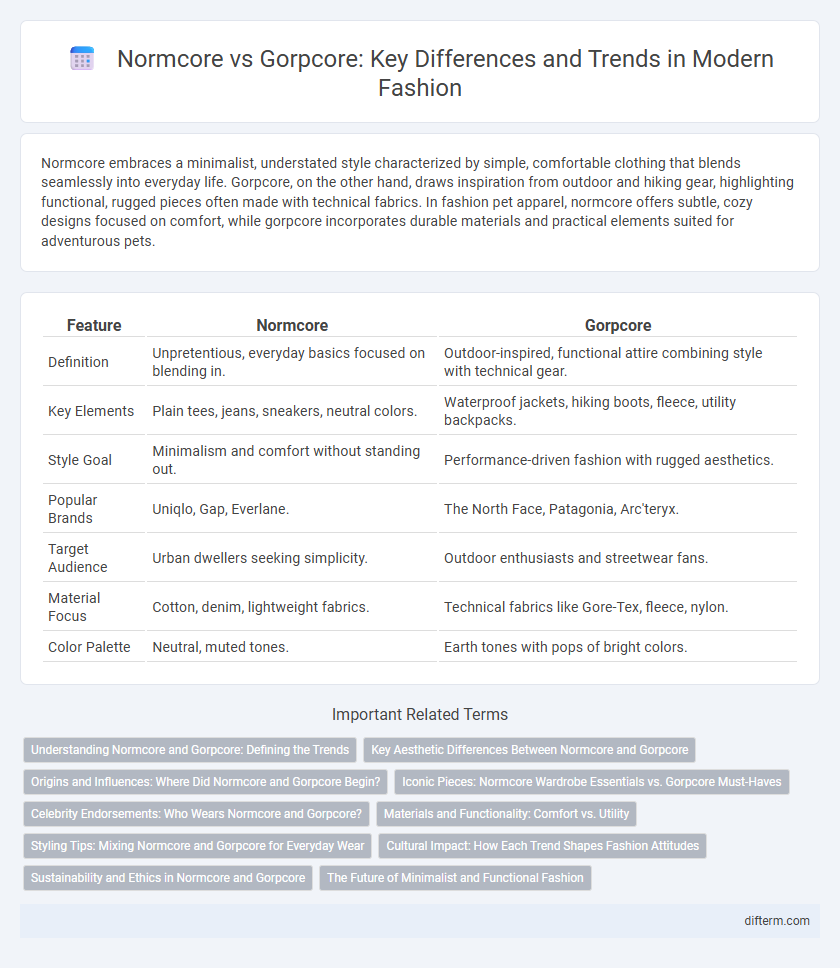Normcore vs Gorpcore: Key Differences and Trends in Modern Fashion