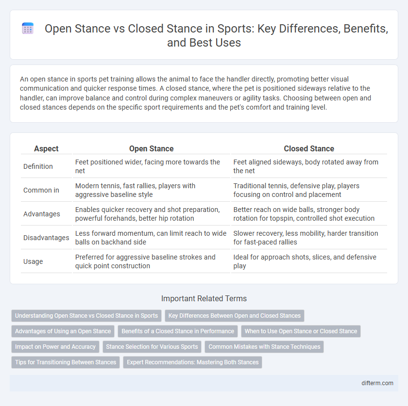 Open Stance vs Closed Stance in Sports: Key Differences, Benefits, and Best Uses