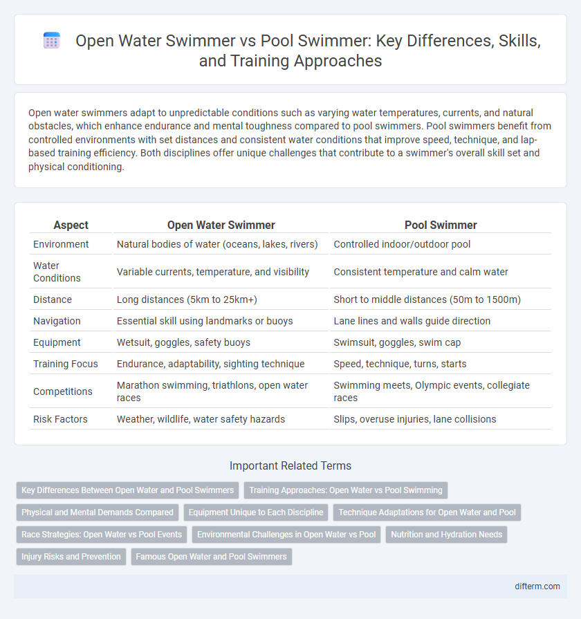 Open Water Swimmer vs Pool Swimmer: Key Differences, Skills, and Training Approaches
