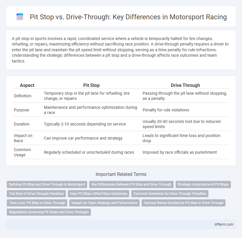 Pit Stop vs. Drive-Through: Key Differences in Motorsport Racing