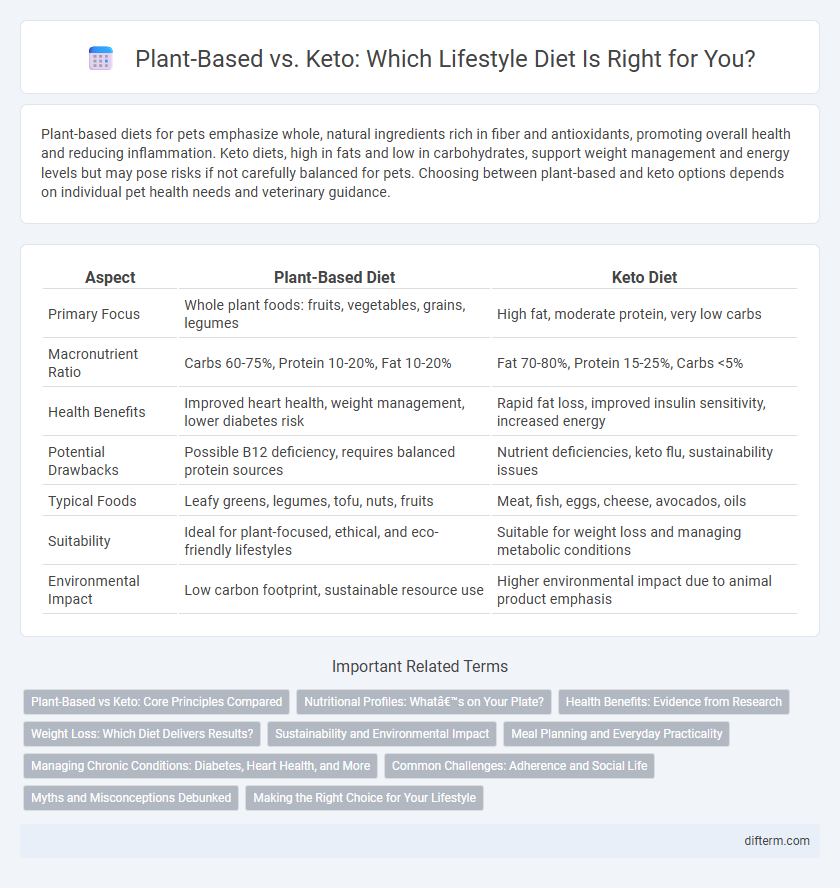 Plant-Based vs. Keto: Which Lifestyle Diet Is Right for You?