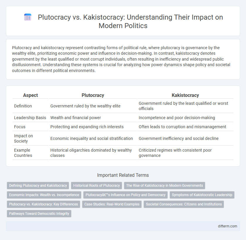 Plutocracy vs. Kakistocracy: Understanding Their Impact on Modern Politics