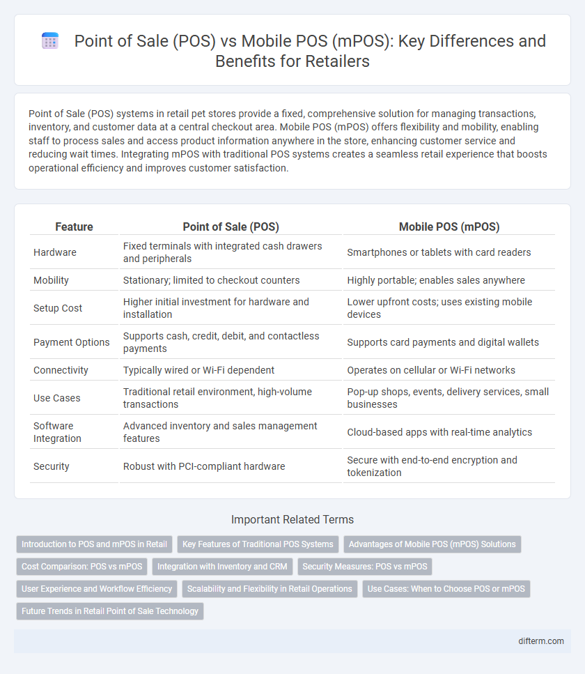 Point of Sale (POS) vs Mobile POS (mPOS): Key Differences and Benefits for Retailers