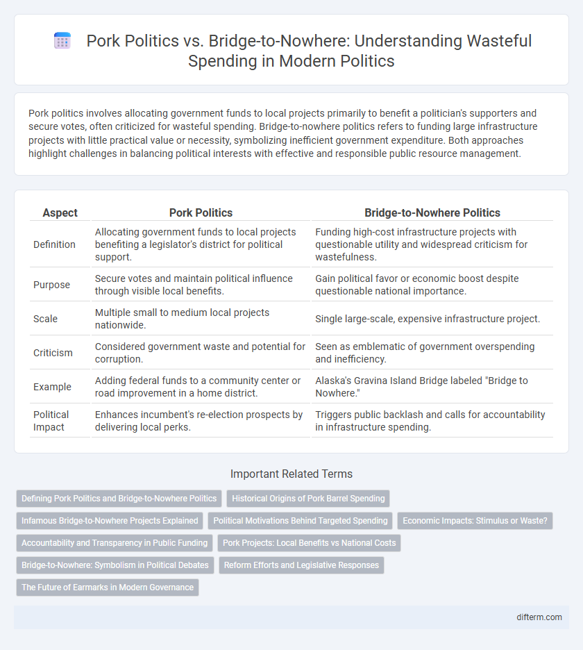 Pork Politics vs. Bridge-to-Nowhere: Understanding Wasteful Spending in Modern Politics