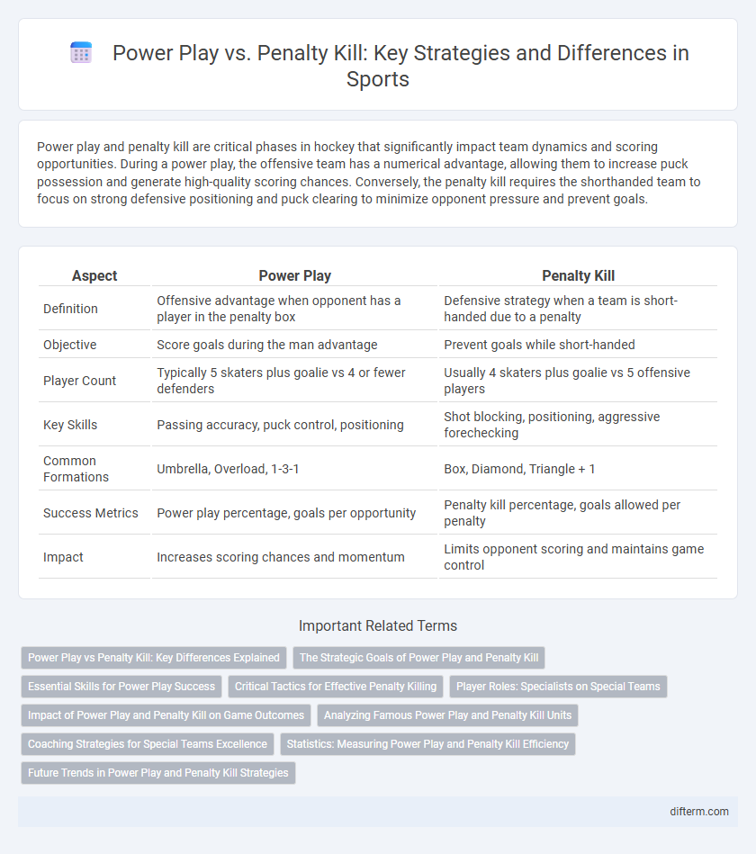 Power Play vs. Penalty Kill: Key Strategies and Differences in Sports