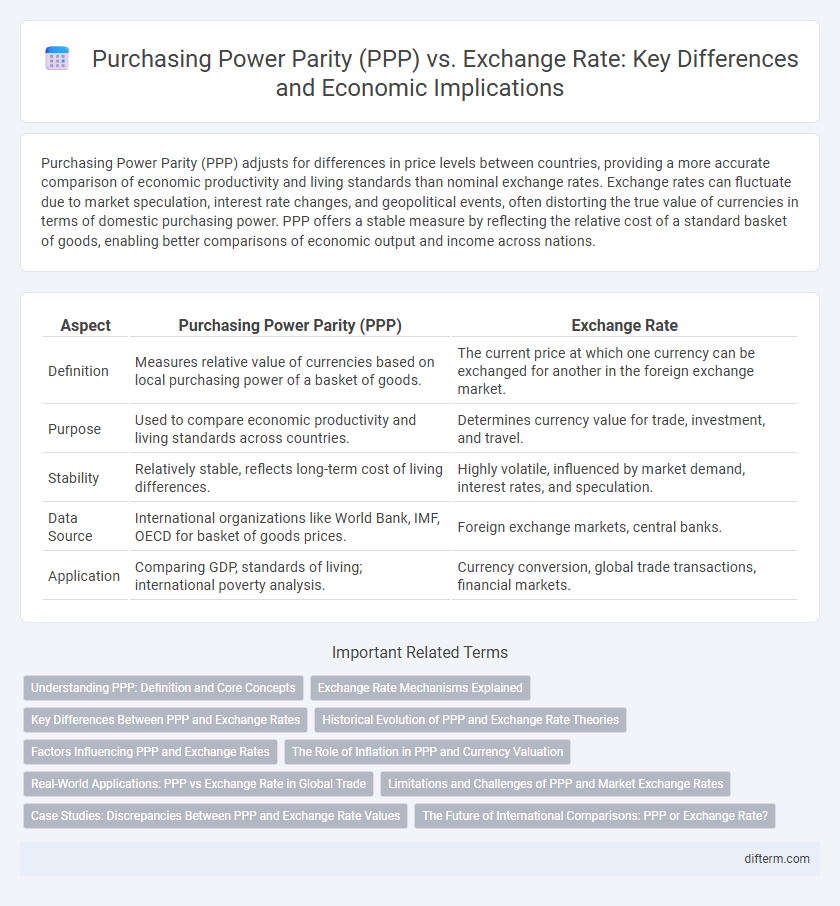 Purchasing Power Parity (PPP) vs. Exchange Rate: Key Differences and Economic Implications
