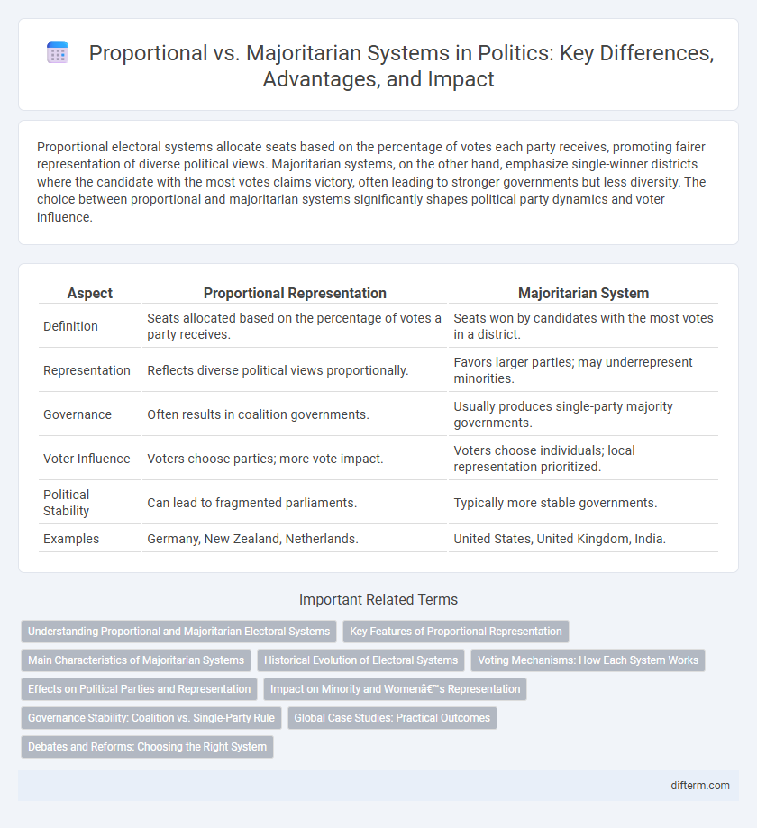 Proportional vs. Majoritarian Systems in Politics: Key Differences, Advantages, and Impact