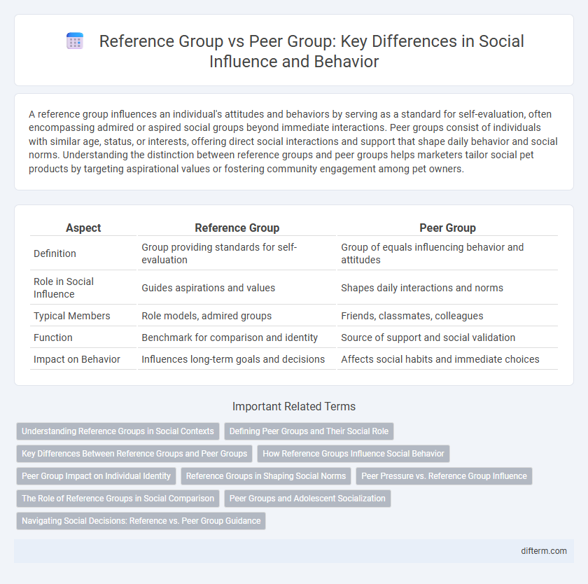 Reference Group vs Peer Group: Key Differences in Social Influence and Behavior