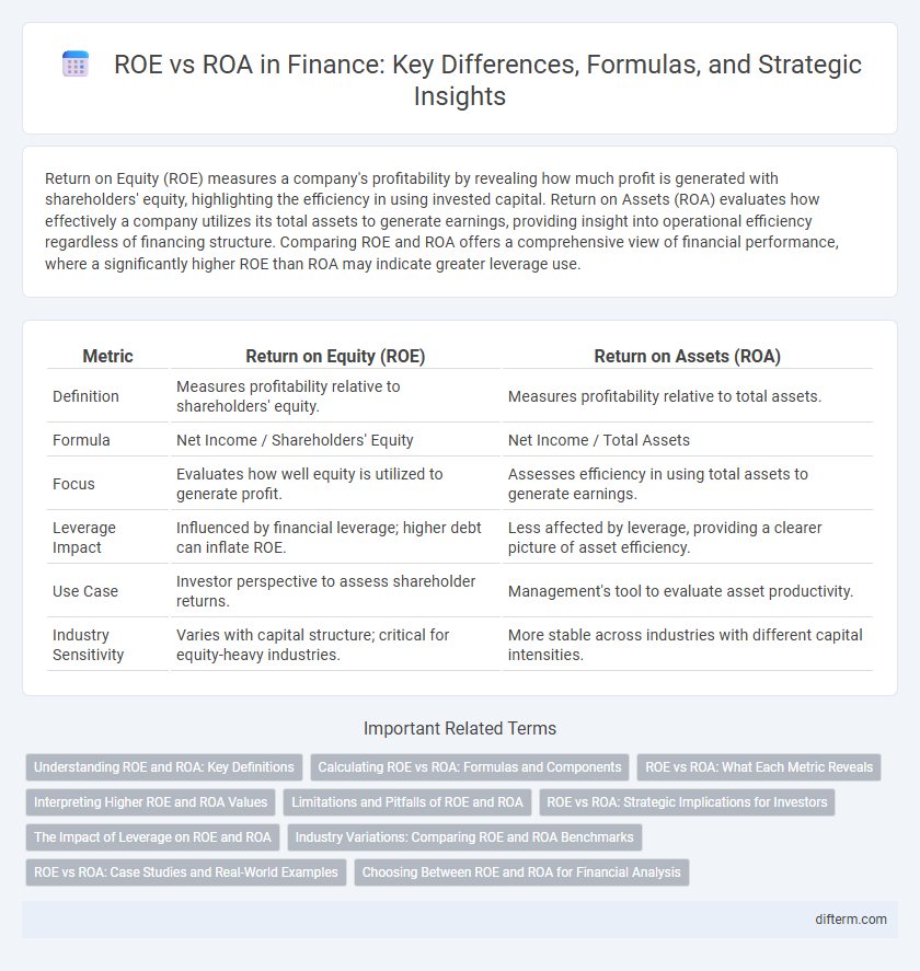 ROE vs ROA in Finance: Key Differences, Formulas, and Strategic Insights