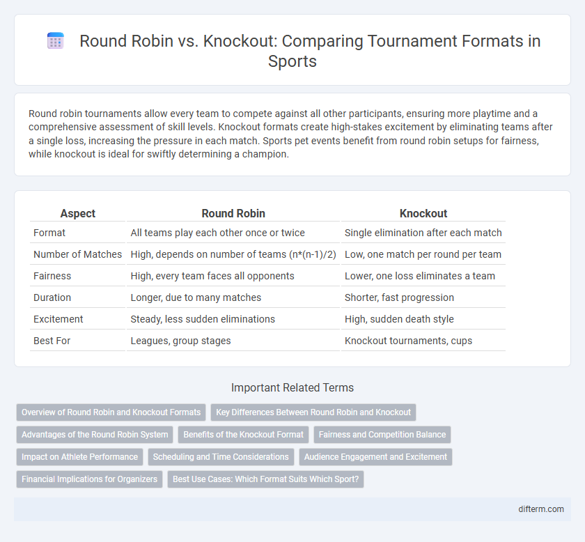 Round Robin vs. Knockout: Comparing Tournament Formats in Sports