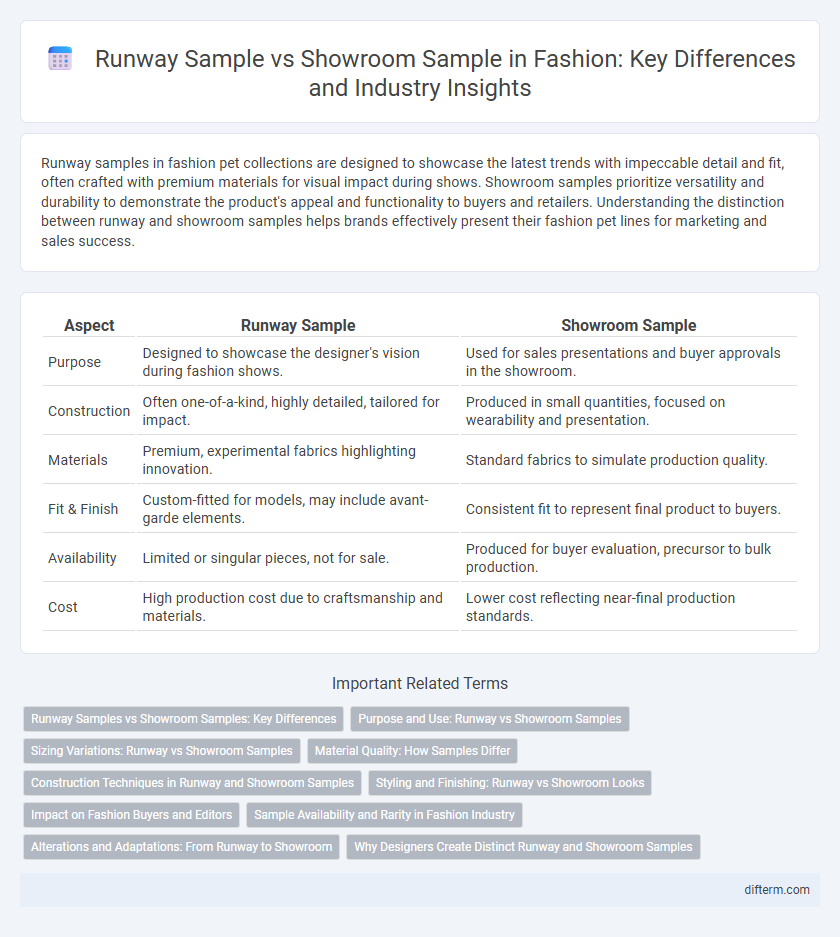 Runway Sample vs Showroom Sample in Fashion: Key Differences and Industry Insights
