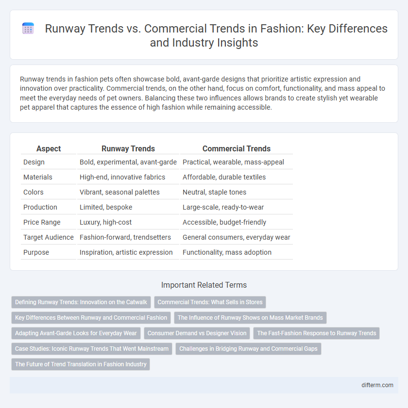 Runway Trends vs. Commercial Trends in Fashion: Key Differences and Industry Insights