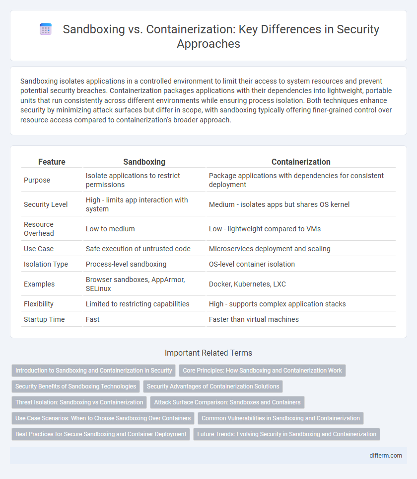 Sandboxing vs. Containerization: Key Differences in Security Approaches