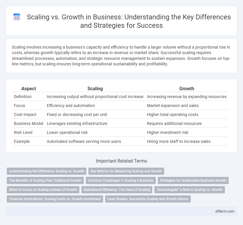 Scaling vs. Growth in Business: Understanding the Key Differences and Strategies for Success