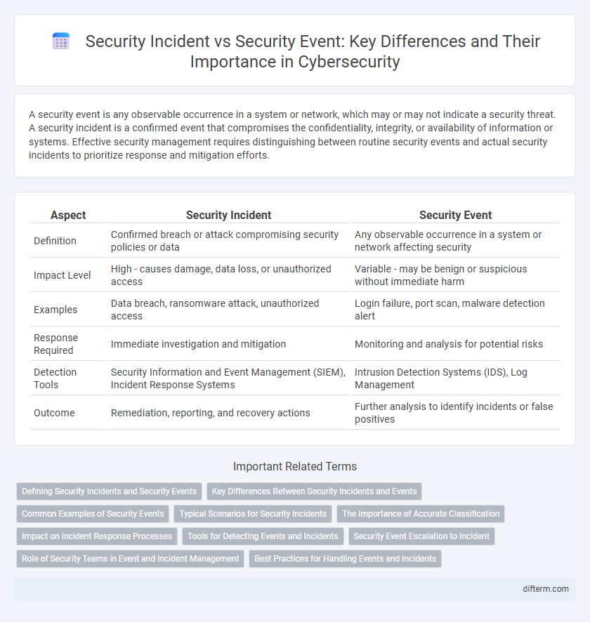 Security Incident vs Security Event: Key Differences and Their Importance in Cybersecurity